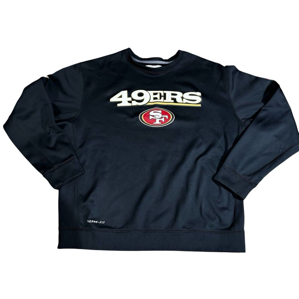 NFL San Francisco 49ers Nike Sweatshirt Size XL Coach Worn Ed Donatello On Field